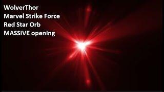 Marvel Strike Force - MASSIVE Red Star orb Opening!