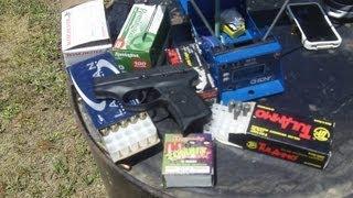 ruger LC9 into the pond test