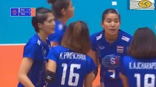 Thailand(ไทย) vs Poland(โปแลนด์) — 2018 Volleyball Nations League | Full Highlights | Women's