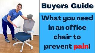 What You Need in an Office Chair to Prevent Aches and Pains