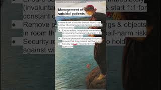 Management of suicidal patients