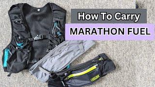 Ways To Carry Fuel While Running / Marathon Training? Hydration Vest/Belt? Salamon Harrier Camelbak