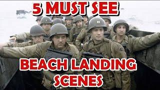 Best 5 Beach Landing Scenes - WW2 Movies