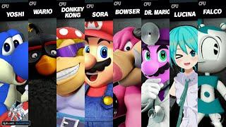 Yoshi vs Bomb vs Funky Kong vs Mario vs Midbus vs Dr. Mario vs Miku vs Jenny