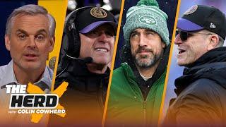 What makes John and Jim Harbaugh top coaches, was Aaron Rodgers the true obstacle? | NFL | THE HERD