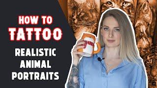 How to Tattoo Realistic Animal Portraits With Angelique Grimm | Tattoo Tutorial