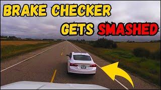 BEST OF SEMI-TRUCKS ROAD RAGE 2025 | Road Rage, Brake Checks, Karens.