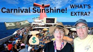Carnival Sunshine! WHAT COST EXTRA? #carnivalcruise