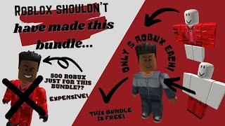 Roblox..made a bundle that's expensive but people can make a CHEAP version of it!