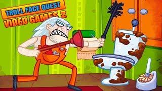 LEVEL 999 PLUMBER! Troll all MODERN video GAMES in Troll Face Quest Video Games 2
