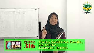 JAGAT NU : ADD 1 ABAD NU - PESERTA 316 PST NAILA SABILUNA KAMIL MA YAPIKA   KEBUMEN JATENG