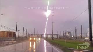 12-28-2024 Port Arthur, TX - Tornado Warning, High Winds and Hail, Intense Lightning, Shelf Cloud