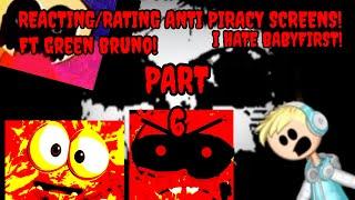 Bruno the slime pet reacts & rates anti piracy screens! Part 6! Ft.green bruno