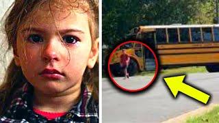 Every Day Little Girl Cries before Getting on School Bus until Her Stepdad Follows Her Inside
