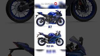 R7 vs R15 V4  #yamaha #r7 #r15v4