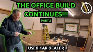 Building a new OFFICE for our used CAR sales business in 24 hours (Part 2)