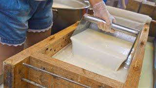 How to Make Tofu Skin in The Traditional Way - Taiwanese Street Food