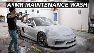 Weekly Maintenance Wash - Porsche Boxster Spyder [ASMR Video] featuring Xpel's aftercare products