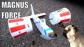 RC KFC bucket aeroplane (magnus effect)