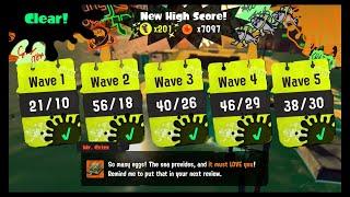 Splatoon 3 - Eggstra Work #5 (Jammin' Salmon Junction) - High Score 201 Eggs