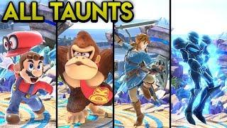 Super Smash Bros. Ultimate - All Character Taunts