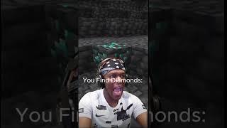 POV: You found diamonds in Minecraft #viral #minecraft #funny #ksi