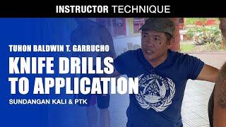 KNIFE DRILLS TO APPLICATIONS in FILIPINO MARTIAL ARTS | SUNDANGAN and PEKITI TIRSIA KALI