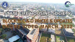 State Life Housing Society Phase 1 | Block B, C & D Prices & Update | Drone Video | March 2022