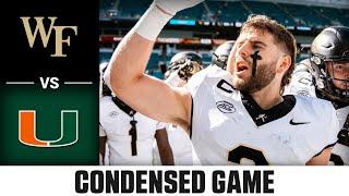 Wake Forest vs. Miami Condensed Game | 2024 ACC Football