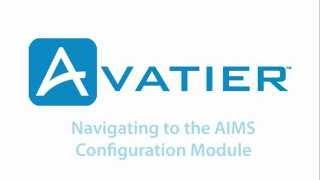 Navigating to the Avatier Identity Management Suite (AIMS) Configuration Module