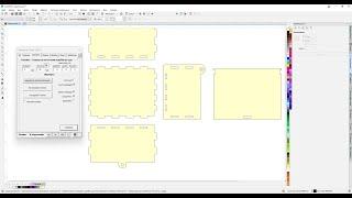 Создание замка и петель для коробки. "соединять" в панели макросов для Corel Draw от Деревяшкина