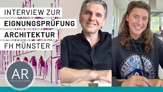 Interview zur bestandenen Architektur Eignungsprüfung - Studiengang Architektur an der FH Münster.