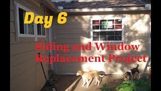 DAY 6 * Siding and Window Replacement Project * Office Room Wall * LP Smartside