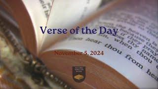 Verse of the Day - November 5, 2024