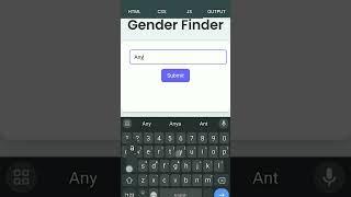 How to make Gender by name identification  (Step-by-Step) #coding #webdesign