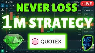 NO LOSS QUOTEX 1 MINUTE TRADING STRATEGY TUTORIAL 2024| $10️$36,800 TRADING BINARY OPTIONS LIVE