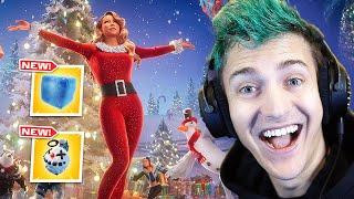 Ninja Reacts to Fortnite Winterfest Update