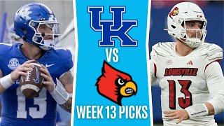 College Football Free Picks | KENTUCKY vs LOUISVILLE | NCAAF Picks and Predictions Week 13