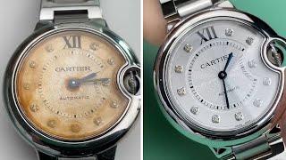 Restore a rusty Cartier Ballon Bleu#Watch Repair