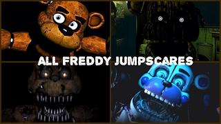 Every Single Freddy Fazbear Jumpscare | Five Nights at Freddy's