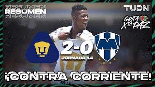 Resumen y goles | Pumas 2-0 Rayados | Grita México C22 - J14 | TUDN