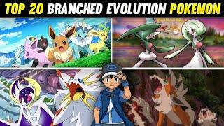 Top 20 Branched Evolution Pokemon | Pokemon That Evolve Into 2 Different Pokemon | Hindi |