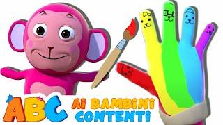 Canzone di colori per bambini con canzone di famiglia | ABC Italian