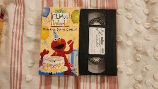 Opening/Closing To Elmo's World Birthday, Game & More 2001 VHS