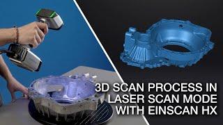 3D Scan Process in Laser Scan Mode with EinScan HX