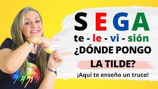 TRUCO PARA PONER TILDES con la técnica SEGA - LA TILDE - EL ACENTO