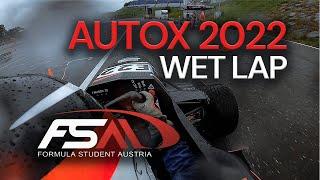 Formula Student Austria 2022 | Wet Autocross Lap | Joanneum Racing Graz