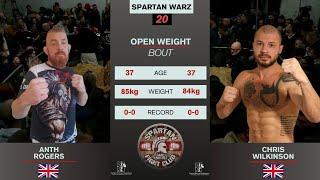 Chris Wilkinson Vs Anth Rogers Spartan Warz 20 #bareknuckle #spartanbkfightclub #fight #bkb #fights