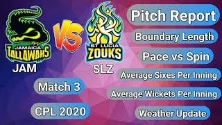 Brian Lara Stadium Pitch Report | Tarouba Trinidad Pitch Report | JAM vs SLZ