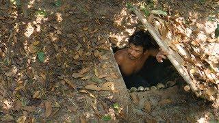 Building Top Secret Underground Bamboo House By Ancient Skill